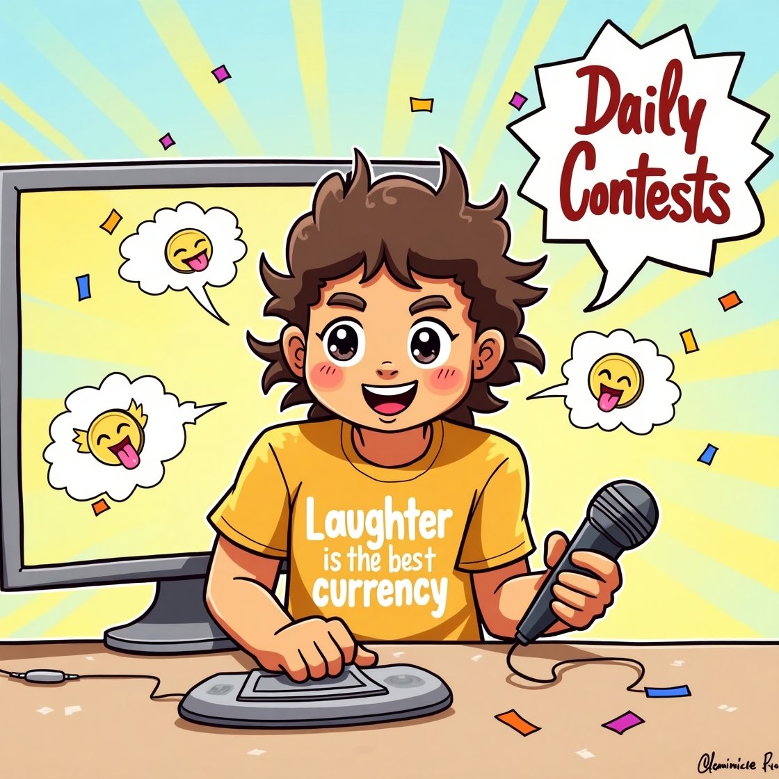 Giggle_Bits's tweet photo. Giggle your way to rewards! 

Use our AI to generate jokes, stake GIBI, and win daily contests. 

The funnier you are, the more GIBI you earn. Join now! https://t.co/Xa4HZ3Kus9