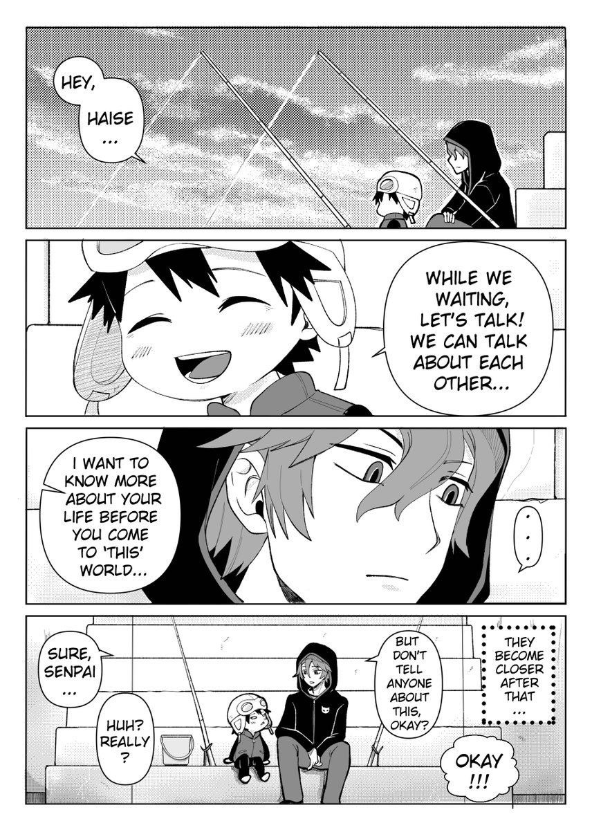 AiraAura14's tweet photo. My 2 page comic for Trigger Off Zine (World Trigger Fanzine) in the past. 
My first time joining zine and I had fun drawing this two.

#worldtrigger #worldtriggeryotaro #worldtriggerhyuse #hyuse #rindoyotaro https://t.co/Yryf1FGqI2