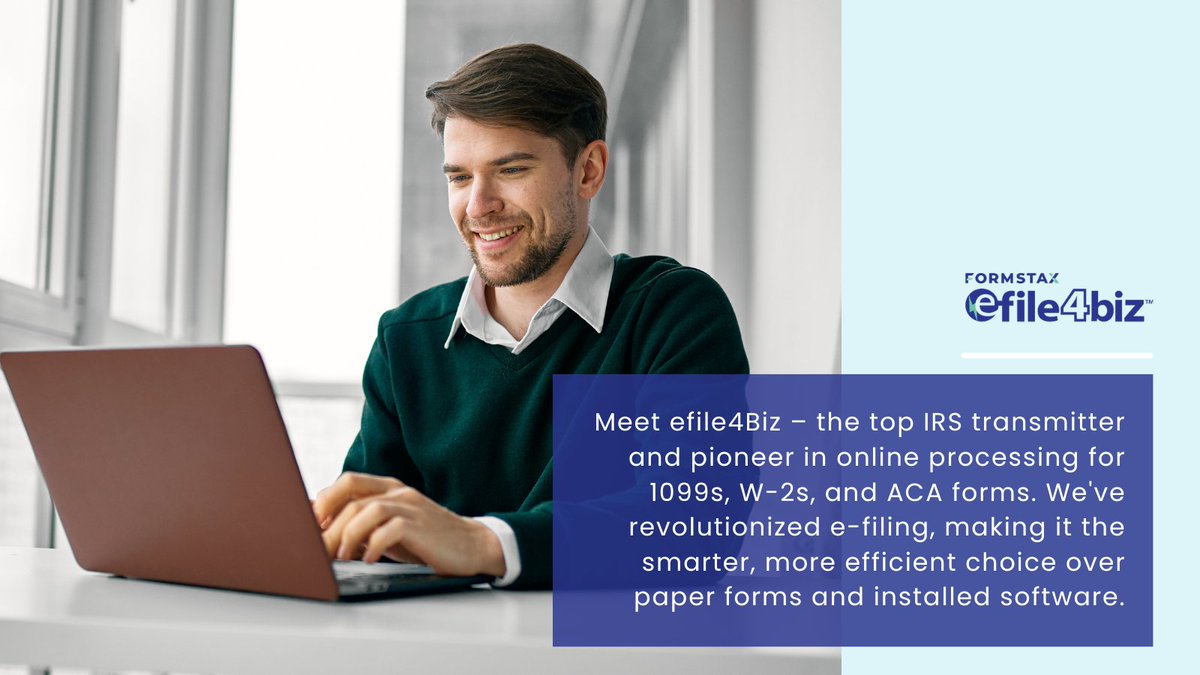 efile4Biz's tweet photo. Say goodbye to paper forms! efile4Biz makes e-filing 1099s, W-2s, and ACA forms quick, secure, and IRS-approved. File smarter today!

https://t.co/4dkMfhvbE6

#EFileSolutions #Efiling #TaxSeason #SecureFiling https://t.co/a9ZsfVDXGZ