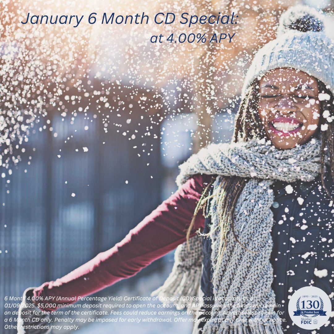 Exciting news for savers! Our 6-month Certificate of Deposit offers a fantastic opportunity for those looking to grow their short-term savings. Don’t miss out on this chance to make your savings work harder for you.