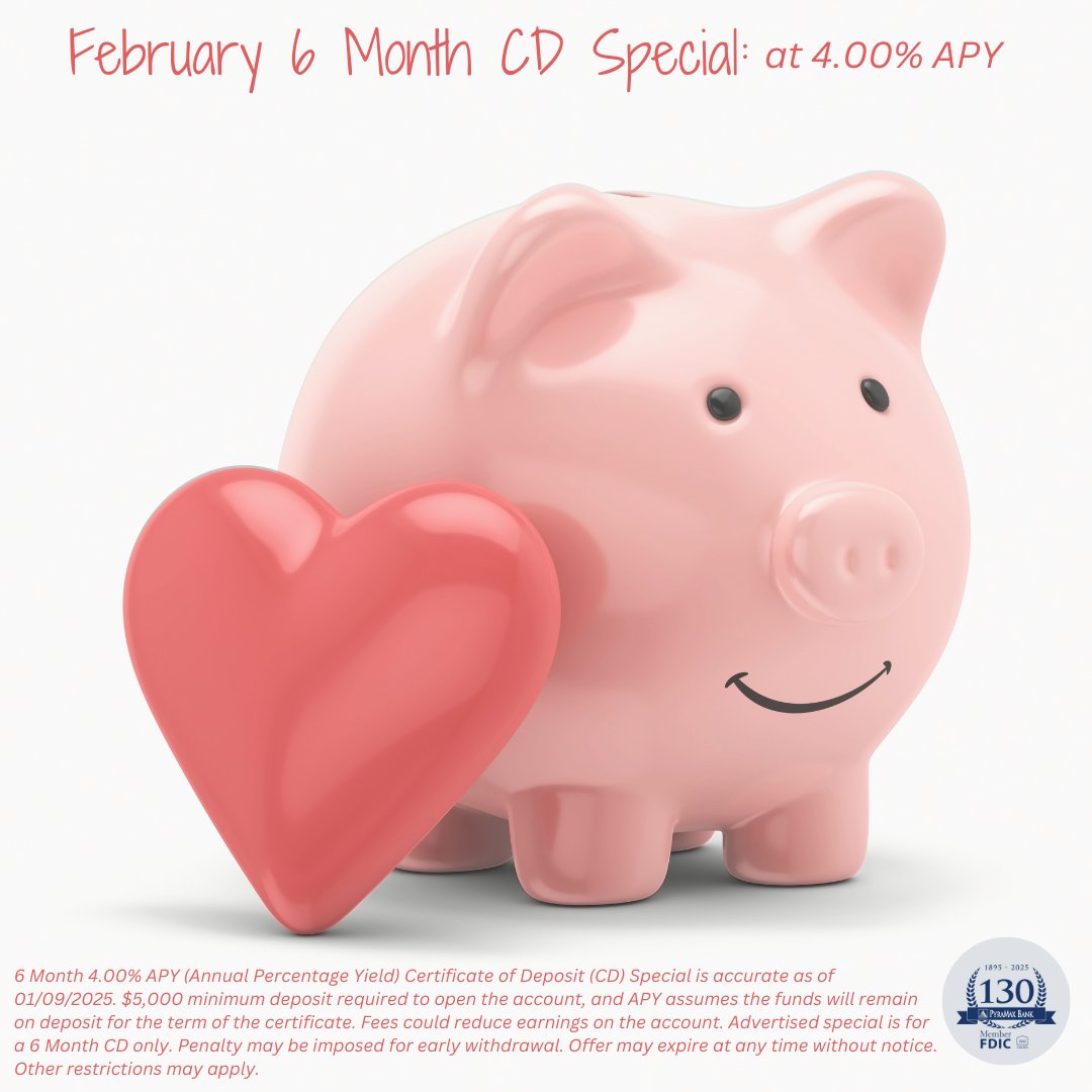 Exciting news for savers! Our 6-month Certificate of Deposit offers a fantastic opportunity for those looking to grow their short-term savings. Don’t miss out on this chance to make your savings work harder for you. 
#CommunityFirst
