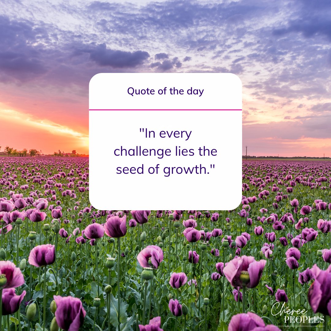 PeoplesCheree's tweet photo. "🌱 Challenges aren't roadblocks—they're stepping stones. Embrace the struggle, and watch yourself bloom. 🌸✨ #GrowthMindset #RiseThroughChallenges #BloomFromWithin" https://t.co/h0ERI0MnMQ