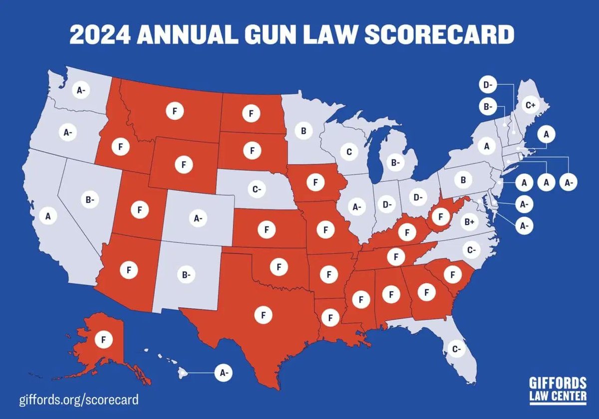 Mrgunsngear's tweet photo. If your state doesn't have an F rating by Giffords then you (myself included) have work to do at the local level 🇺🇸

F's for all Americans 🦅😎

#2nd #2a https://t.co/MZtYGudUZ9