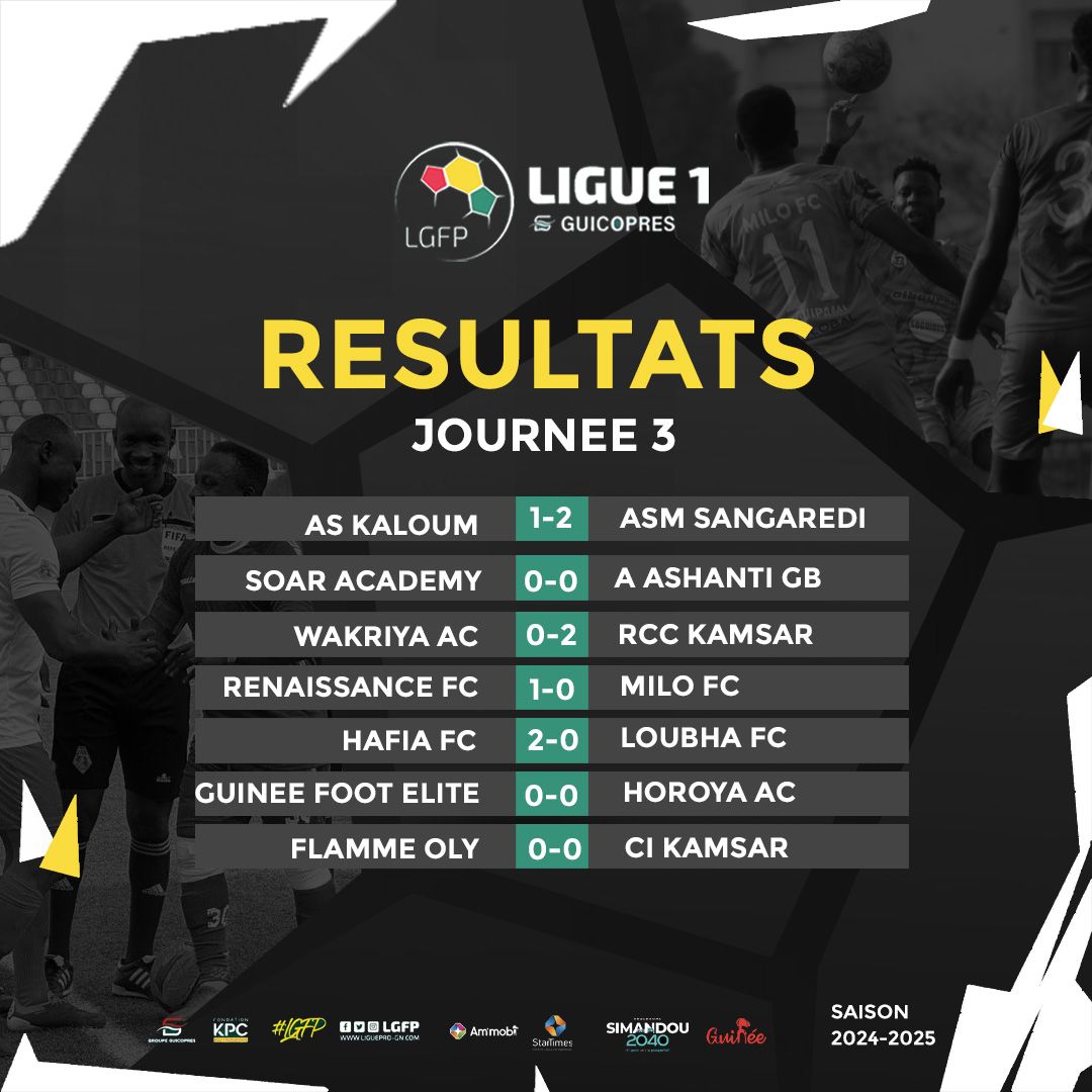 Ligue Guinéenne de Football Professionnel tweet media