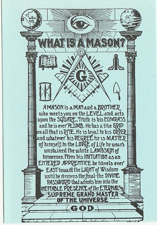 El elemento constituyente de la Masonería es la relación entre el Espíritu y la Materia, entre Cielo y Tierra, entre Dios y Hombre, entre el Alma y el Cuerpo.

Sir John A. Cockburn.