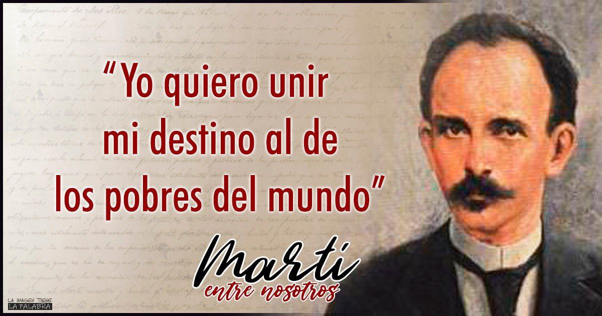 🌟"Yo quiero unir mi destino al de los pobres del mundo"
#MartíVive