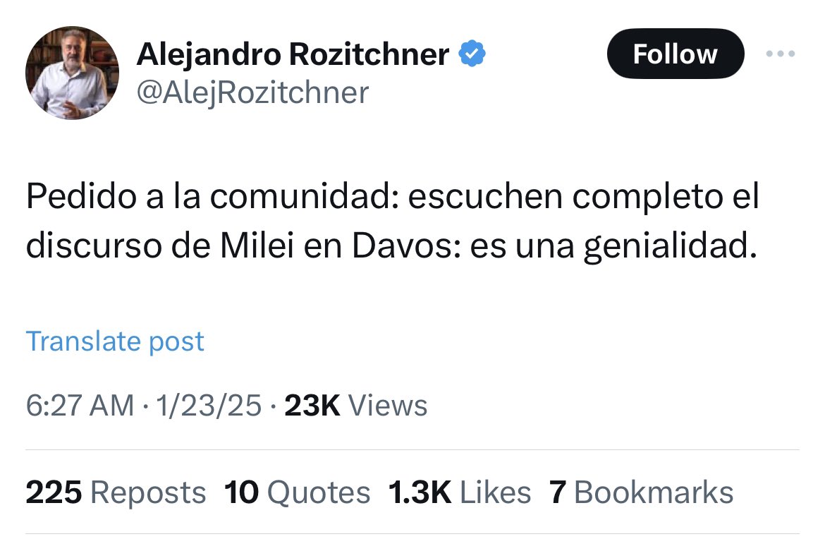 Si sos gay con hijos sos un pedófilo, si sos mujer sos un ser inferior, si sos trans sos una enferma, si no pensás como él sos un virus o un cáncer. Genial.