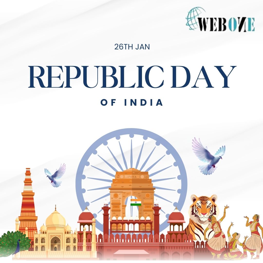 WebOneDelhi's tweet photo. Celebrating the spirit of unity, diversity, and pride this Republic Day! Let's honor the values that make our nation great. 🕊️🧡💚

#RepublicDay #India #UnityInDiversity #ProudIndian #WebOne
#republicday #india #republicdayindia #happyrepublicday https://t.co/RNZESO5VA1