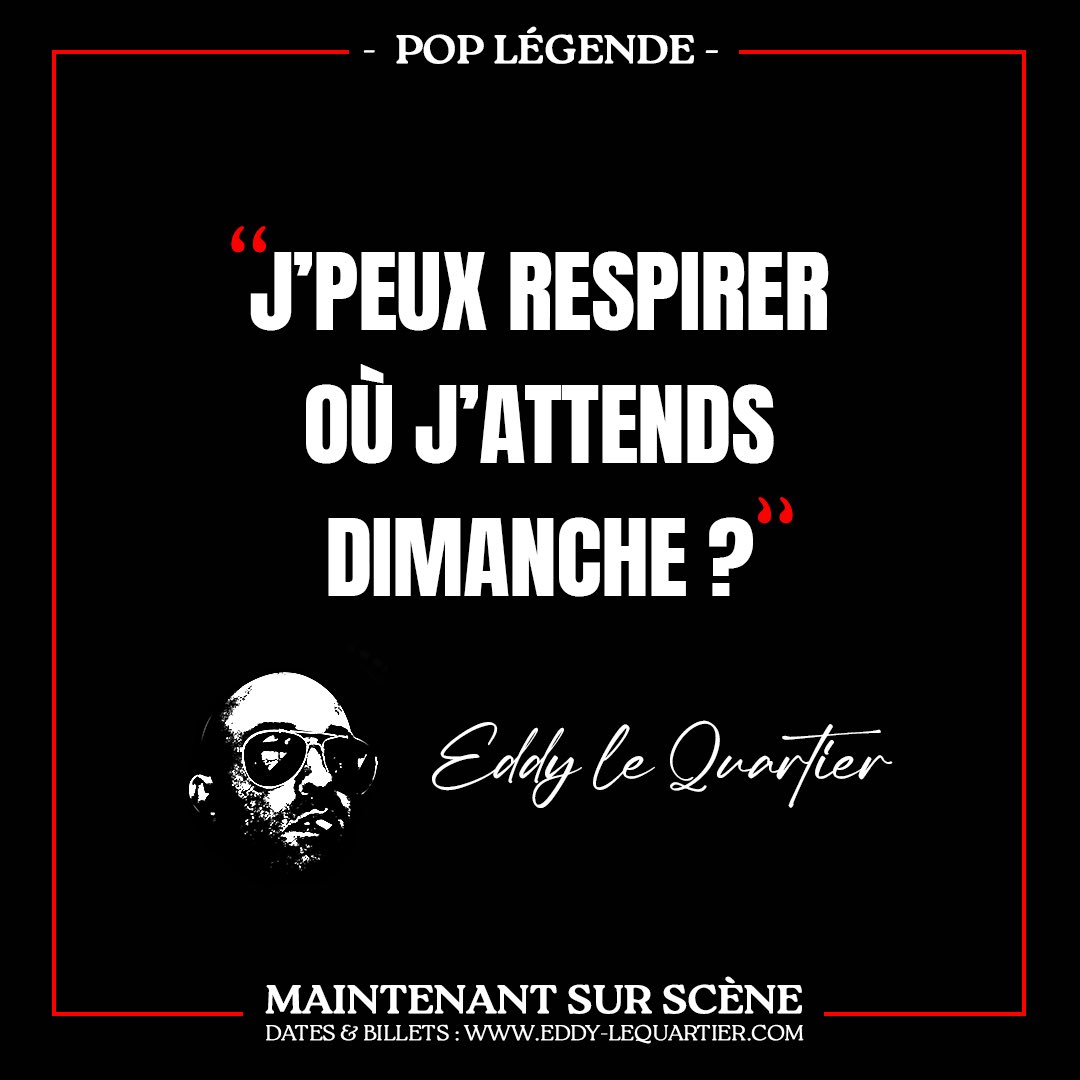 eddylequartier's tweet photo. 🔥🔥🔥 À vos punchlines ! 🔥🔥🔥

Avant de se retrouver sur scène dès le 26 avril 2025 à Lille, puis partout en France et à Paris, EDDY est de retour avec ses répliques cultes ! 🎤✨

📅 Rendez-vous chaque semaine pour découvrir et partager les punchlines les plus iconiques d’Eddy le Quartier.

📸 À partager sans modération : on veut voir vos stories envahir les réseaux ! 💥

Niveau promo vous avez bien compris qu’on ne passerait pas sur France 2…alors on compte sur vous !

💬 Votre mission :
•Commentez les punchlines que vous voulez voir dans la prochaine série.
•Partagez celles qui vous font le plus vibrer !

🎟️ Et pour le live ? Les billets sont dispos dans le lien en bio, alors préparez-vous à rire aux larmes avec Eddy sur scène ! 🙌

#EddyLeQuartier #PunchlinesDeLégende #Humour #ScèneFrançaise #Paris #TournéeFrance #riresansmodération