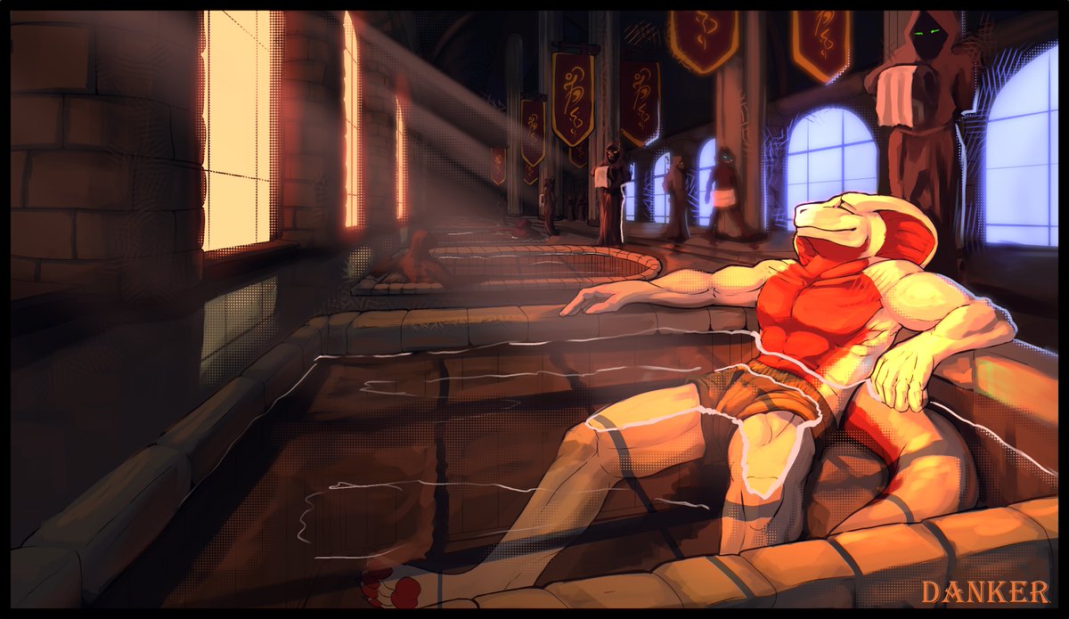 It's important to take a rest... Especially in sauna
#furryartwork #snake