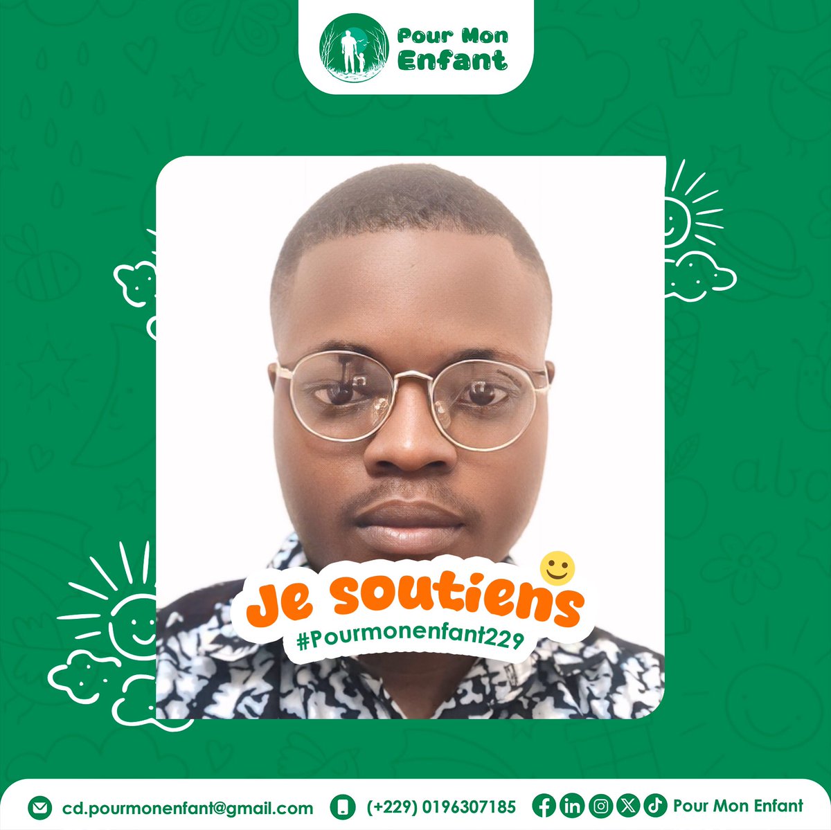 Cette année, j’ai décidé de me lancer dans la campagne Pour mon Enfant que j’ai adoré suivre l’année passée. 

Rejoins moi pour combattre pour de meilleures conditions de vie des enfants est nécessaire pour une communauté plus juste. 

#EngagementCitoyen
#PourMonEnfant