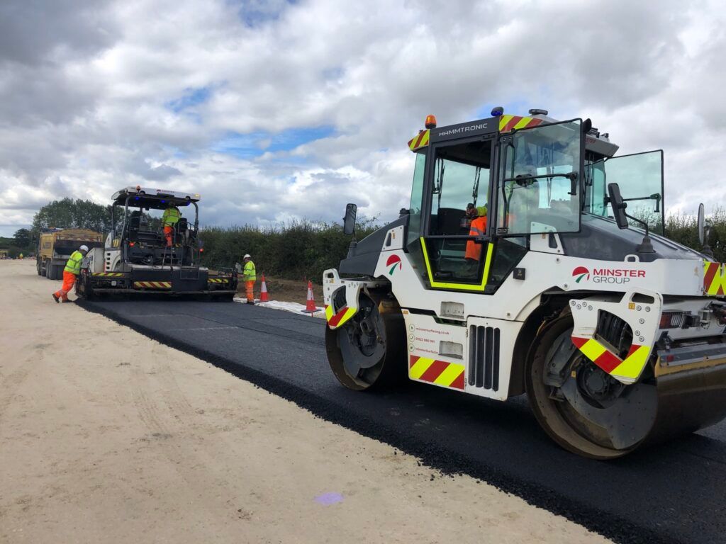 MinsterGroupLtd's tweet photo. We've been providing expert road surfacing services across the country for 20 years, building &amp; repairing roads for:

- Local authorities ✅
- Retailers ✅
- Developers ✅
- The Ministry of Defence ✅

Find out more about our services and get in touch ➡️ https://t.co/aKzVgQQSHk https://t.co/YibcnGwHqm
