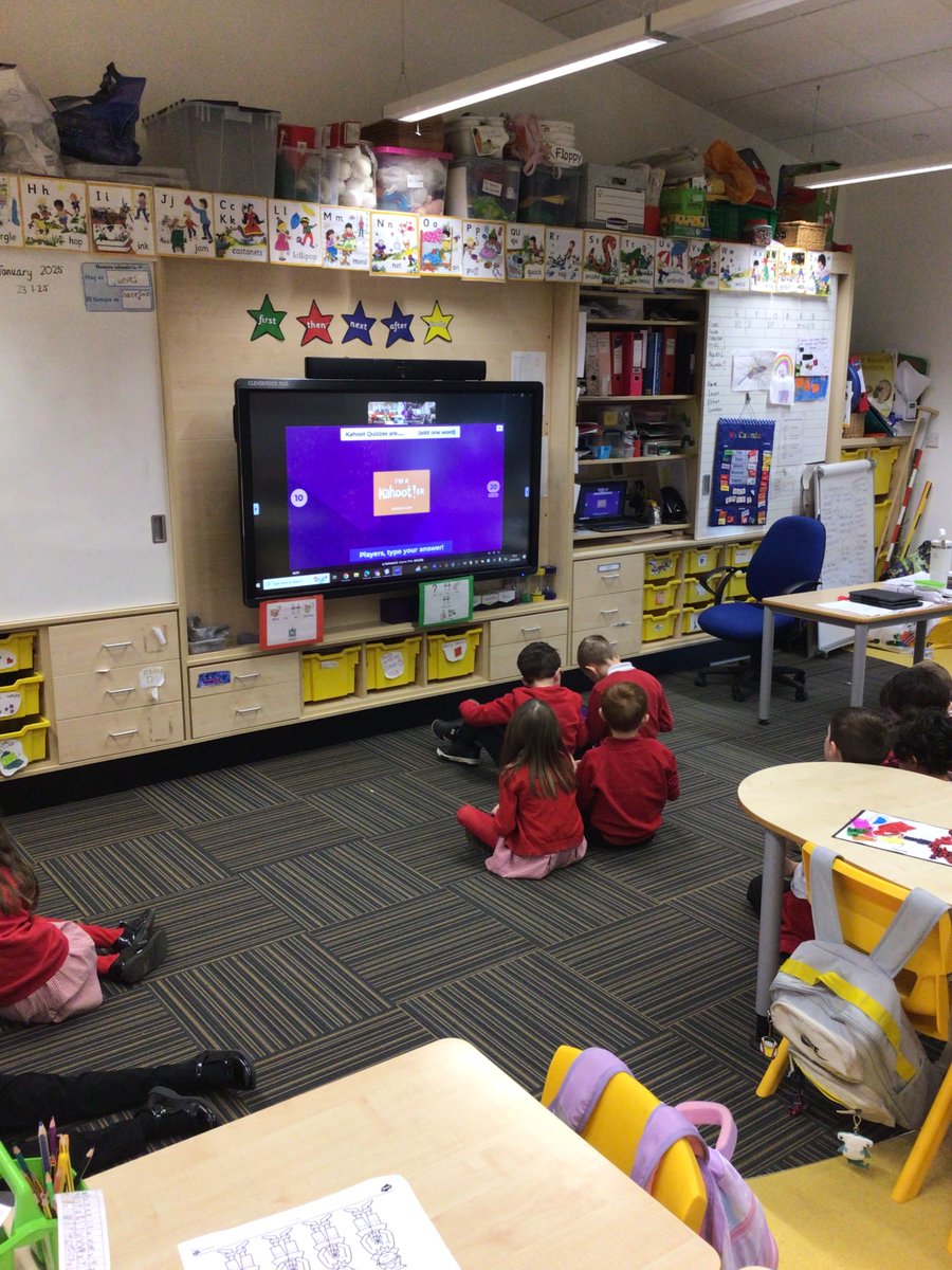 SchoolHillside1's tweet photo. P2SP had a great time joining in with a live @Kahoot  today. It was was very informative and fun.  Thank you Mrs Lindsay for inviting us. #kahootopia #BETT2025 #P2SP https://t.co/LImb915dqg