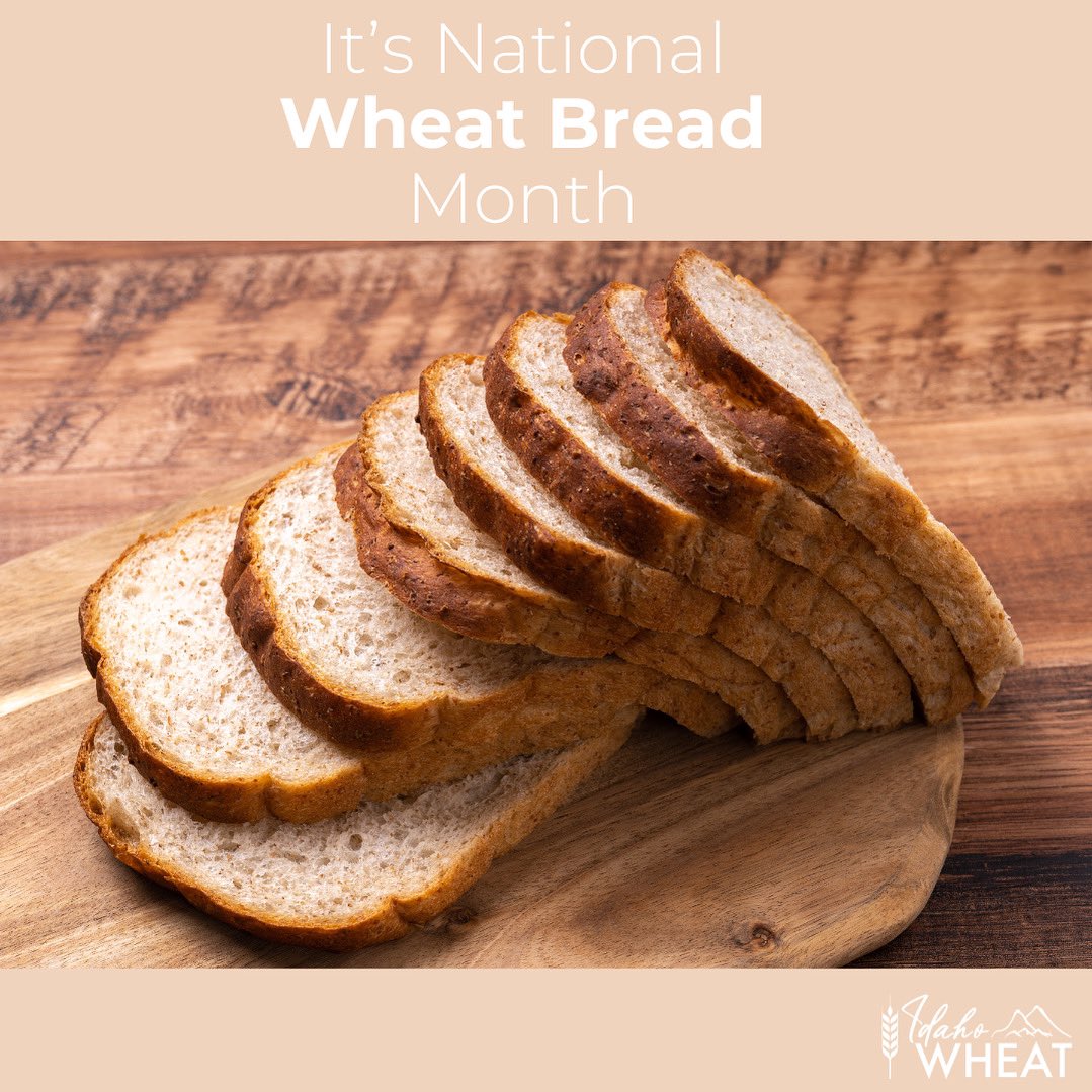 Rye not loaf around and celebrate National Wheat Bread Month? Enjoy the wholesome goodness of wheat with every slice. 🍞
#wheatbreadmonth #fromfieldtoloaf #idahowheat #wheat #loafitorleaveit