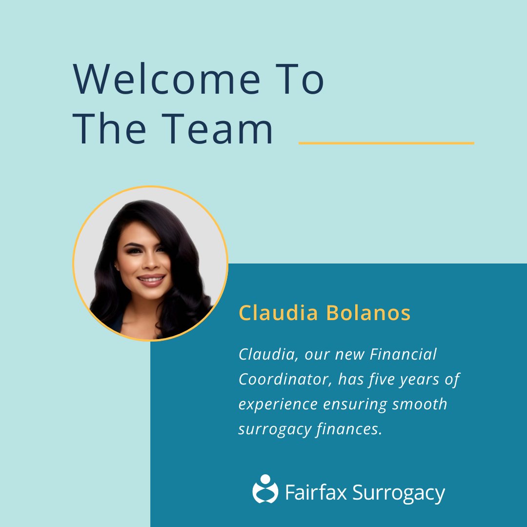 Welcome Claudia Bolanos to Our Team!    As our new Financial Coordinator, Claudia ensures seamless financial guidance for surrogates. Bilingual and passionate, she’s here to support every step of the surrogacy journey. #FairfaxFamily #FairfaxSurrogacy #FairfaxTeam