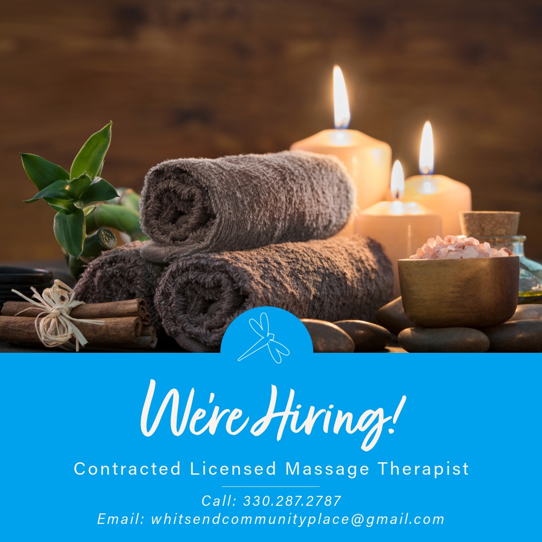 Whit's End Community Place (@whitsendsupport) on Twitter photo ๐ Whitโs End Community Place seeks TWO licensed massage therapists! ๐ Provide therapeutic care to cancer fighters, survivors, & caregivers.
๐ง Email: whitsendcommunityplace@gmail.com
๐ Call: 330.287.2787
Join our mission today! #MassageTherapistJobs #MakeADifference ๐ Whitโs End Community Place seeks TWO licensed massage therapists! ๐ Provide therapeutic care to cancer fighters, survivors, & caregivers.
๐ง Email: whitsendcommunityplace@gmail.com
๐ Call: 330.287.2787
Join our mission today! #MassageTherapistJobs #MakeADifference