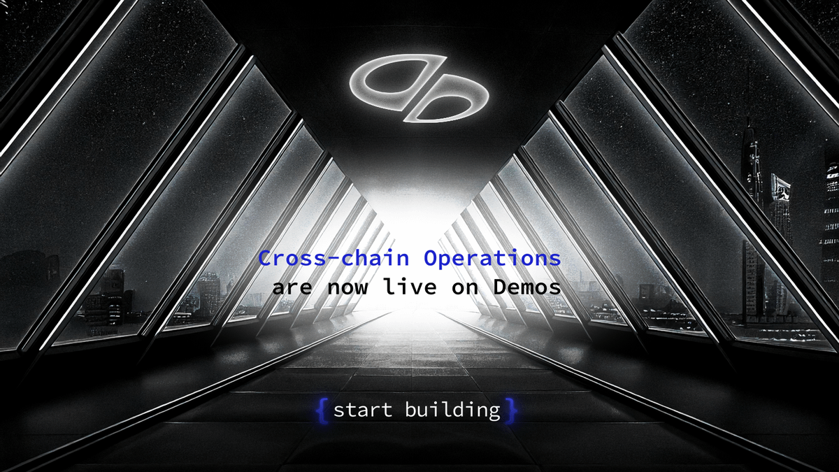 For the first time, actions across multiple chains can coordinate seamlessly, bringing the Omniweb one step closer to reality.

Cross-chain operations are now live on the Demos Testnet! 🚀