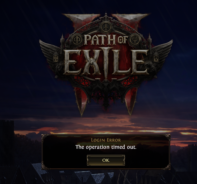 TeddySevenGames's tweet photo. I finish work in 15 minutes and POE2 goes down, is this some sick joke? https://t.co/rUpvy2KFw5