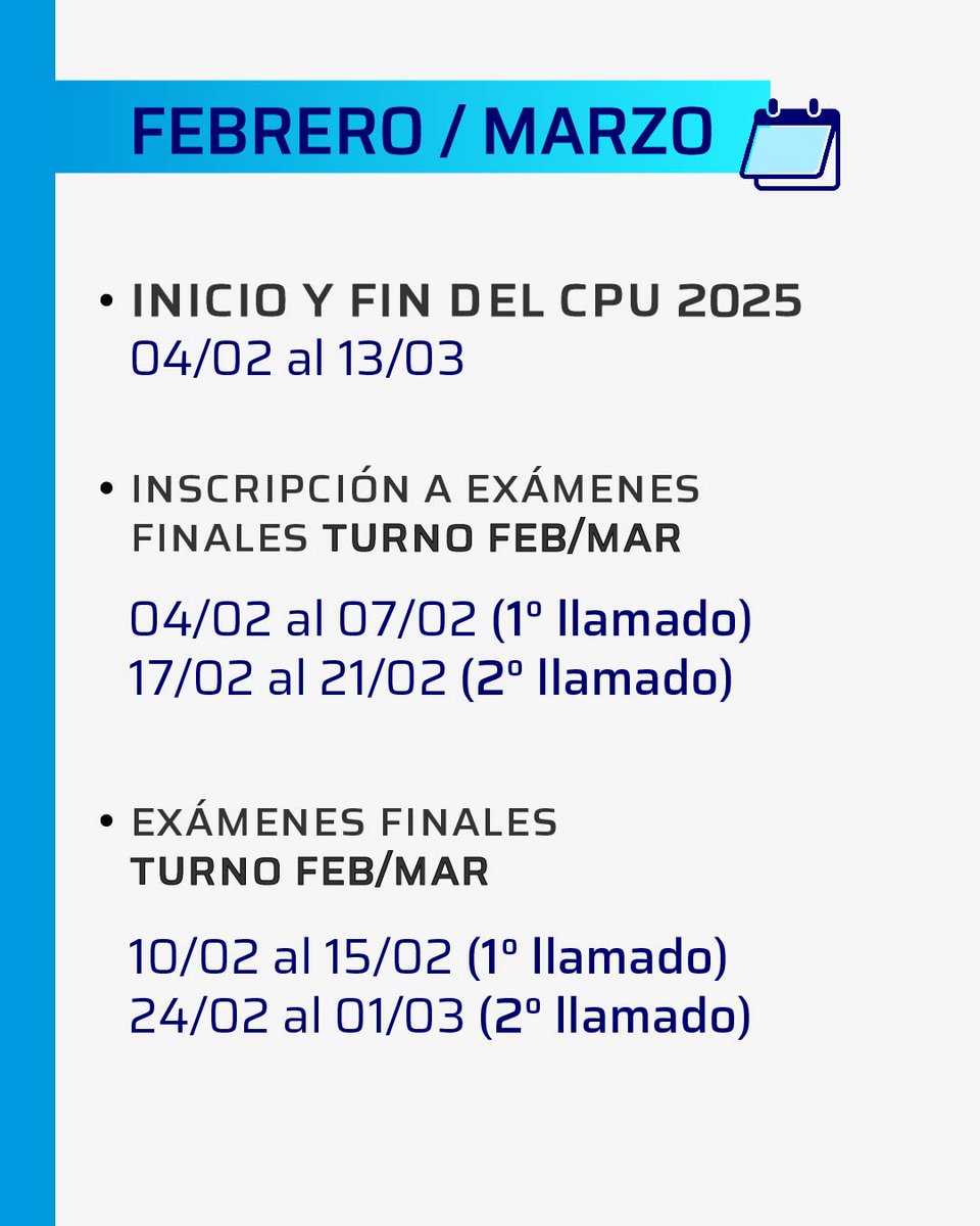 icrmunsam's tweet image. 📷 ¡Fechas importantes para comenzar este año 2025!
#EstudiantesICRM