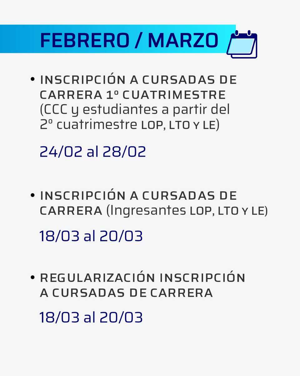 icrmunsam's tweet image. 📷 ¡Fechas importantes para comenzar este año 2025!
#EstudiantesICRM