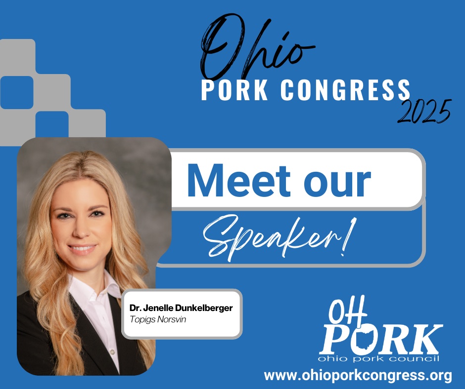 We are thrilled to have Dr. Jenelle Dunkelberger join us at the 2025 Ohio Pork Congress! Dive into the world of genetics and discover how they can bolster sow robustness, tackling pressing issues in the pork industry.

Tickets available here: ohioporkcongress.org. #OHPork