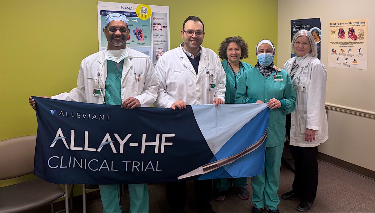 Congratulations to PI Dr. <a href="/PKR_MD/">Kasi Ramanathan</a>, Sub-I Dr. Imad Hariri, Abeer Abu-Saif, Sonya Inderrieden, Diane Phillip and team at <a href="/ProMedicaHealth/">ProMedica</a> on their first #ALLAYHF randomization!

#atrialshunt #HFpEF #heartfailure #structuralheart #interventionalcardiology