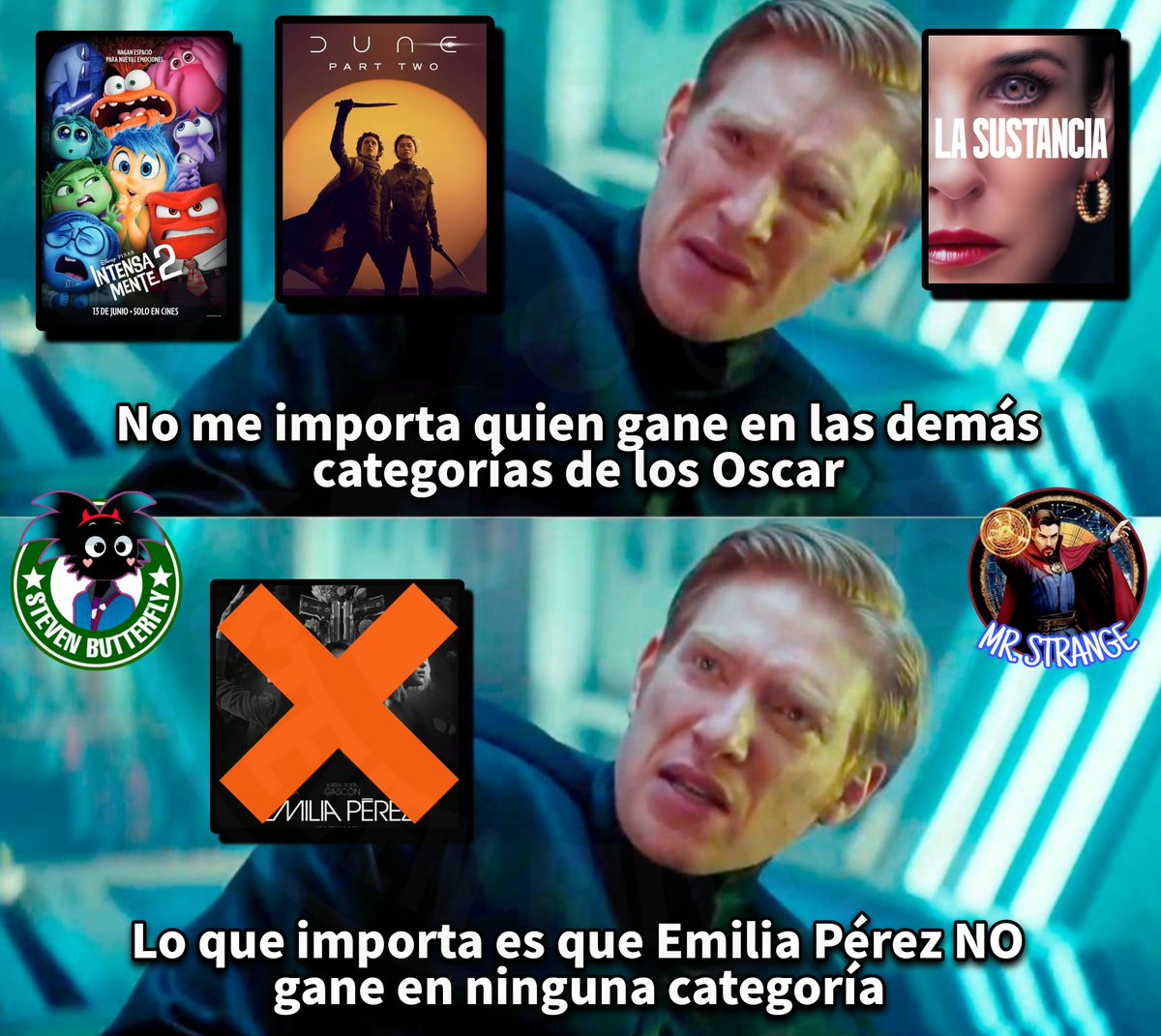 StevenButterfly's tweet photo. 13 NOMINACIONES AL OSCAR PARA EMILIA PÉREZ 💀

Salieron los nominados a los Oscar de este año, y la controvertida Emilia Pérez lidera con 13 nominaciones, por encima de Dune 2 o La Sustancia 

Sin duda, esta será la premiación más polémica de los últimos años

#Oscars #Oscar https://t.co/SuIJhw5YRD