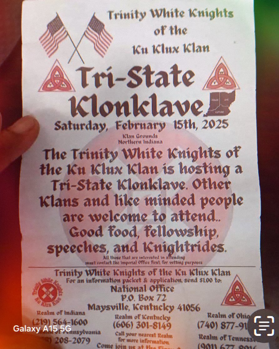 Can’t speak to the other things, but GOOD FOOD?! Don’t think bland gas station potato salad, jar of pickled eggs, sleeve of Saltines and room temp PBR counts as “good food”. Also, don’t crank call the numbers on this poster! That would be rude. Please don’t be rude to the Klan.