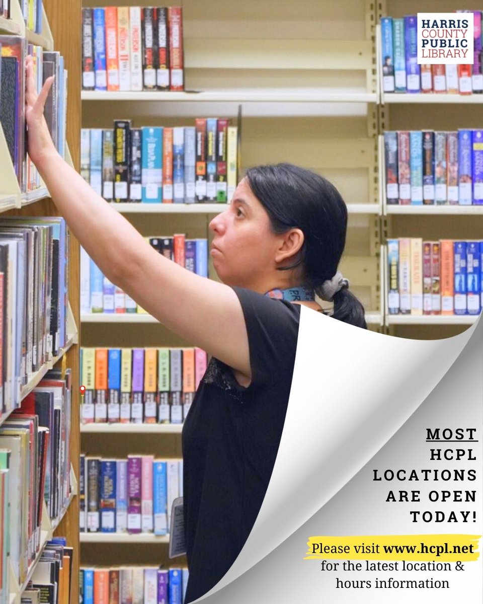 We're back! We hope everyone stayed warm ❄️ 

MOST HCPL locations are open today!

Please visit hcpl.net/locations for the latest location &amp; hours information.