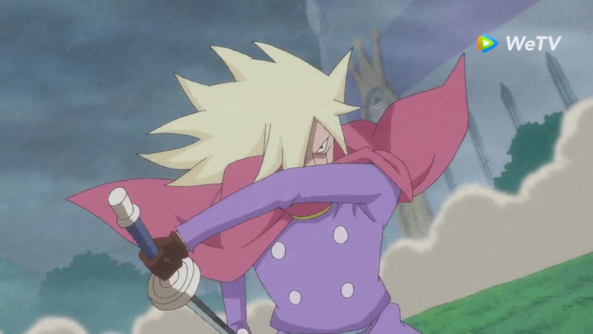 ❝ อยากโดนนักก็เข้ามา ฉันคนนี้จะจัดการให้ไม่เหลือซากซะ ❞ ชักดาบออกมา