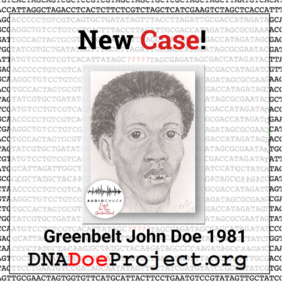 Our volunteers and staff care deeply about all of the Does we identify. And, occasionally a case comes along that is particularly haunting, like this one. Please help us share his story and his portrait. Read the full case details here: dnadoeproject.org/case/greenbelt…