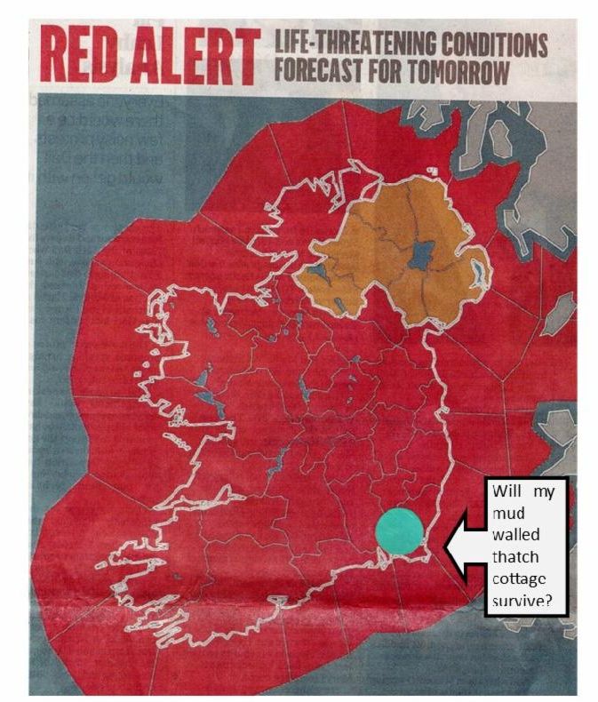 irish_thatch's tweet image. After surviving centuries of #storms , famine, evictions, night of BIG #winds and #floods...
Will my mud-walled #thatch #cottage survive tonight in #Wexford ?
Hope so!