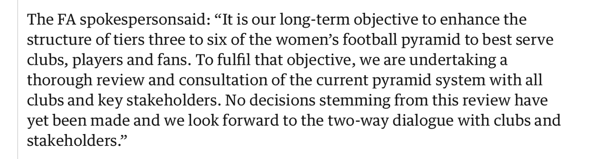 I've an idea on the first step the FA could take to 'enhance the structure of tiers three to six of the women's football pyramid'

#EqualFACup