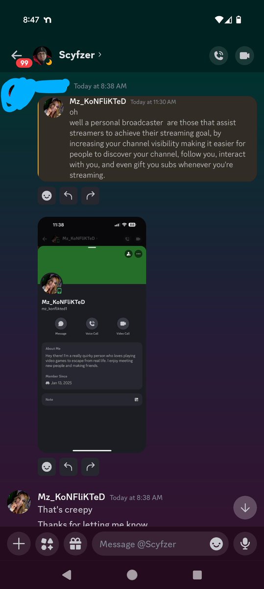 ⚠️ Heads up, friends! Someone is pretending to be me on Discord and possibly Kick, using my name and profile picture to scam people. If anyone messages you offering "streaming services" or asking for money, IT'S NOT ME! Always verify profiles and stay safe. 🛑 #StreamerScamAlert