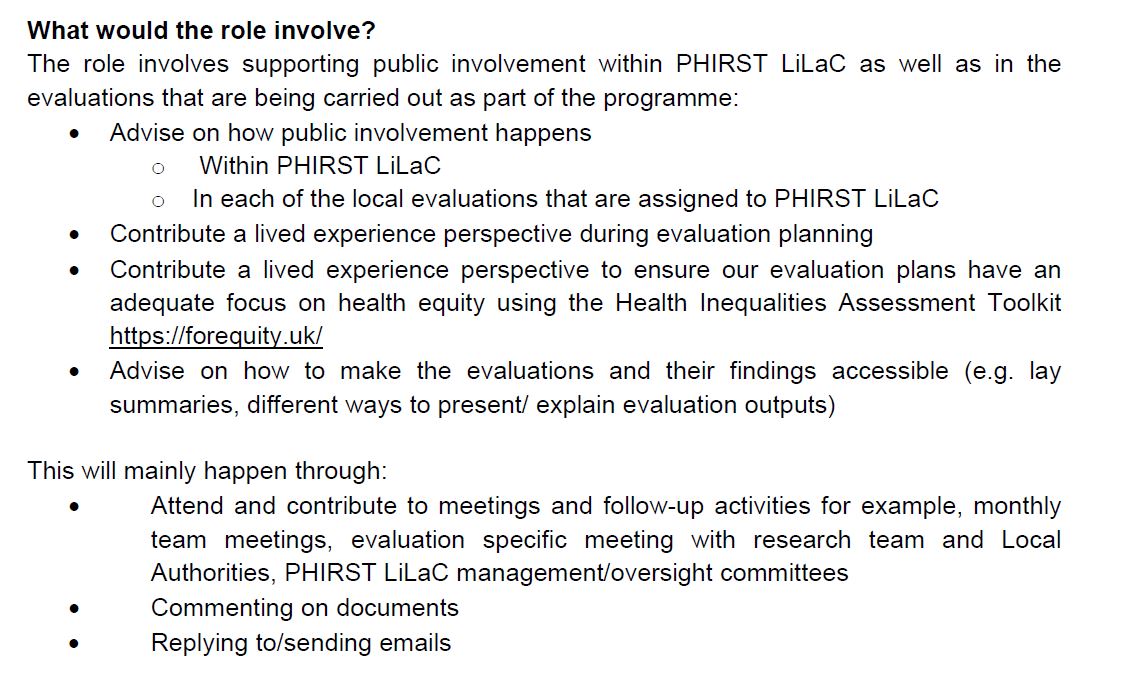 NIHR_PHIRST (@nihr_phirst) on Twitter photo The PHIRST LiLaC team is looking for 2 public advisors to join their team. Are you interested in Public Health and what councils are doing to improve it? Meetings are online so you can be based anywhere in the UK phirst.nihr.ac.uk/wp-content/uplโฆ <a href="/benj_barr2/">Ben Barr</a> <a href="/AmanderWellings/">Amander Wellings</a> <a href="/Cherrysouth/">Helen Cherry retired nurse</a> The PHIRST LiLaC team is looking for 2 public advisors to join their team. Are you interested in Public Health and what councils are doing to improve it? Meetings are online so you can be based anywhere in the UK phirst.nihr.ac.uk/wp-content/uplโฆ <a href="/benj_barr2/">Ben Barr</a> <a href="/AmanderWellings/">Amander Wellings</a> <a href="/Cherrysouth/">Helen Cherry retired nurse</a>
