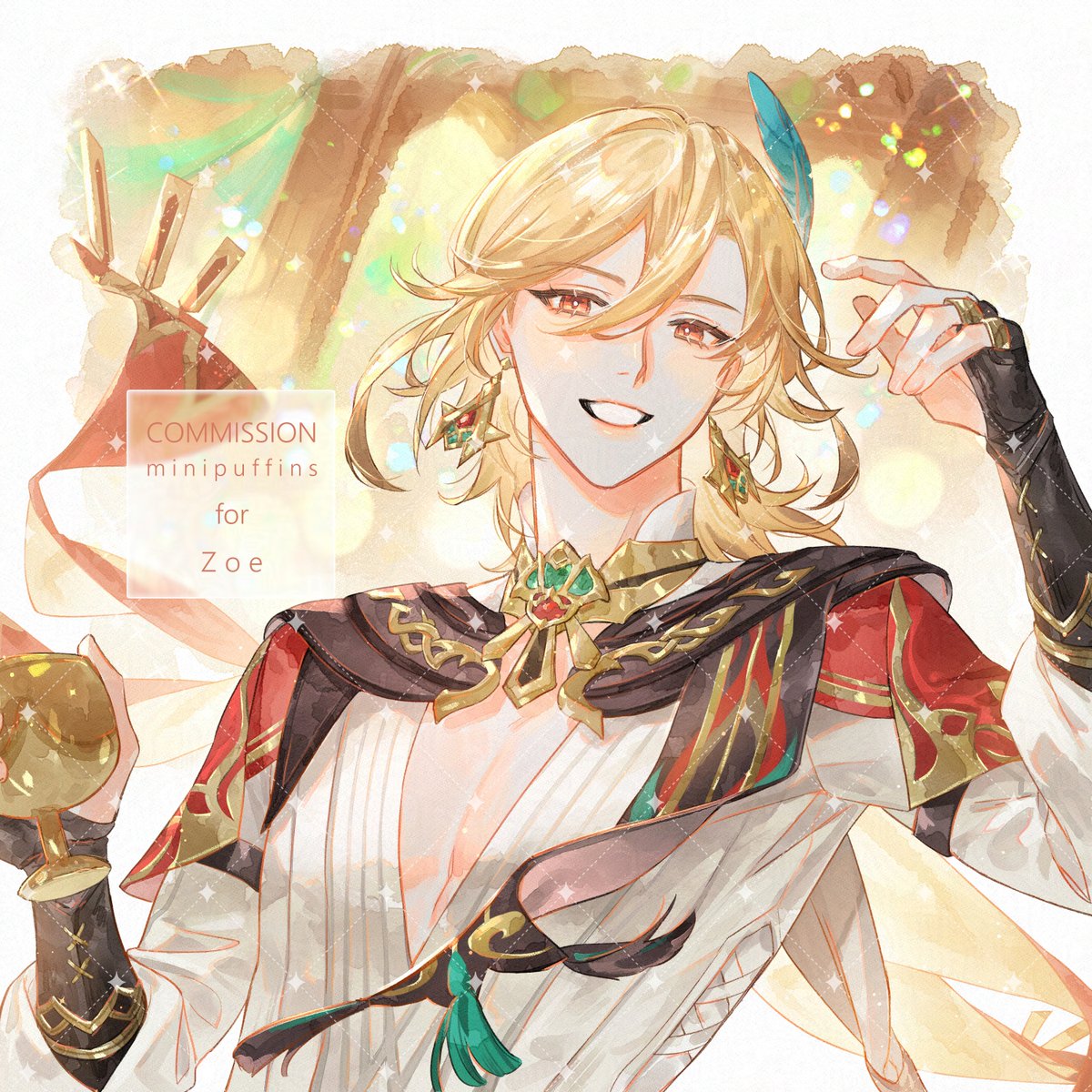 カーヴェ(原神) 「mini surprise c o m m s#VGenComm カーヴェ(原神) 「mini surprise c o m m s#VGenComm