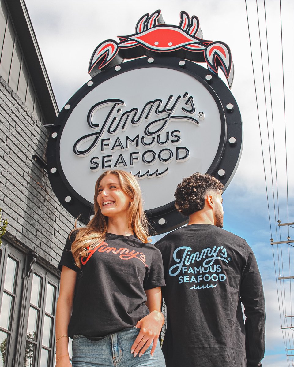 🚨 Free merch giveaway‼️

👕 Like &amp; Repost - and tell us your favorite Jimmy’s memory in the comments!

🧢 We’ll select 5 winners on Friday &amp; mail the prizes!

🦀 Must follow this account to be eligible.