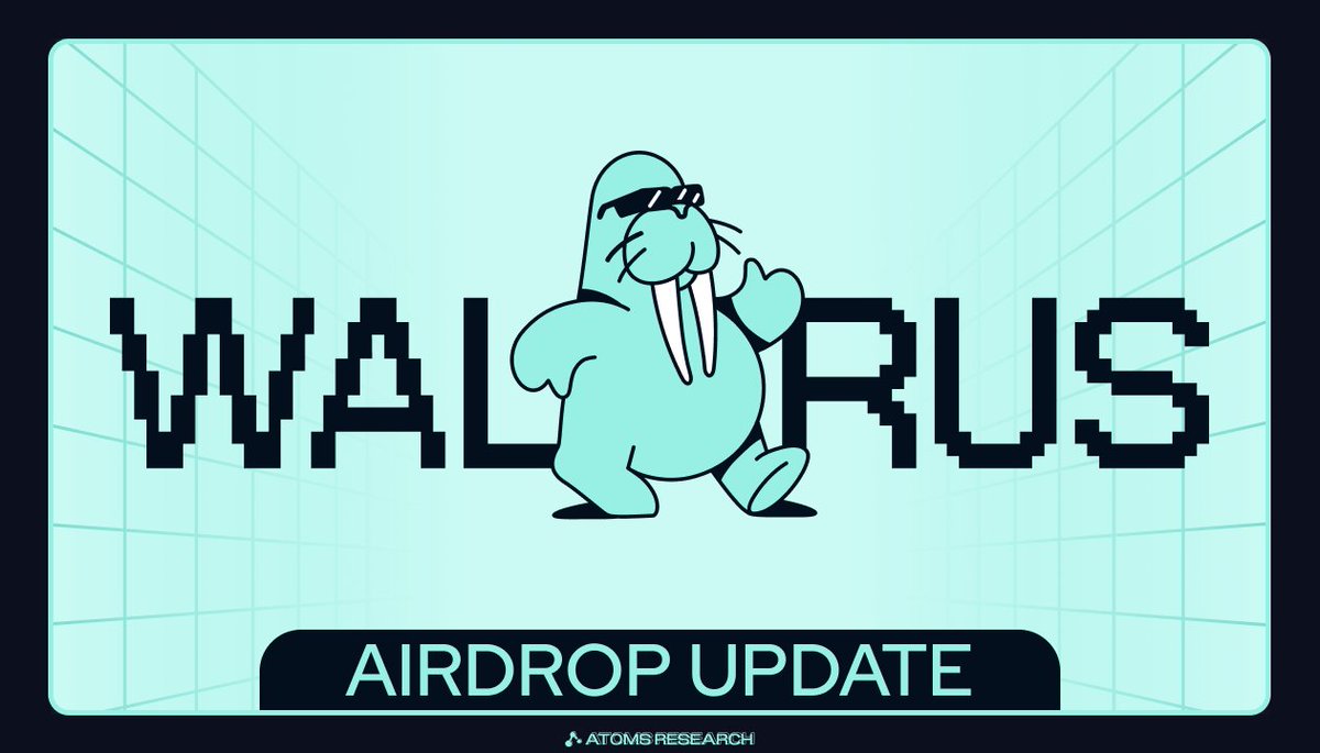 💧 Walrus Testnet Update

Recently, <a href="/WalrusProtocol/">Walrus 🦭/acc</a> announced the launch of redeployed Testnet

• Supported by Mysten Labs  ( SUI )
• Potential Airdrop
• Zero-cost

How to interact 👇
