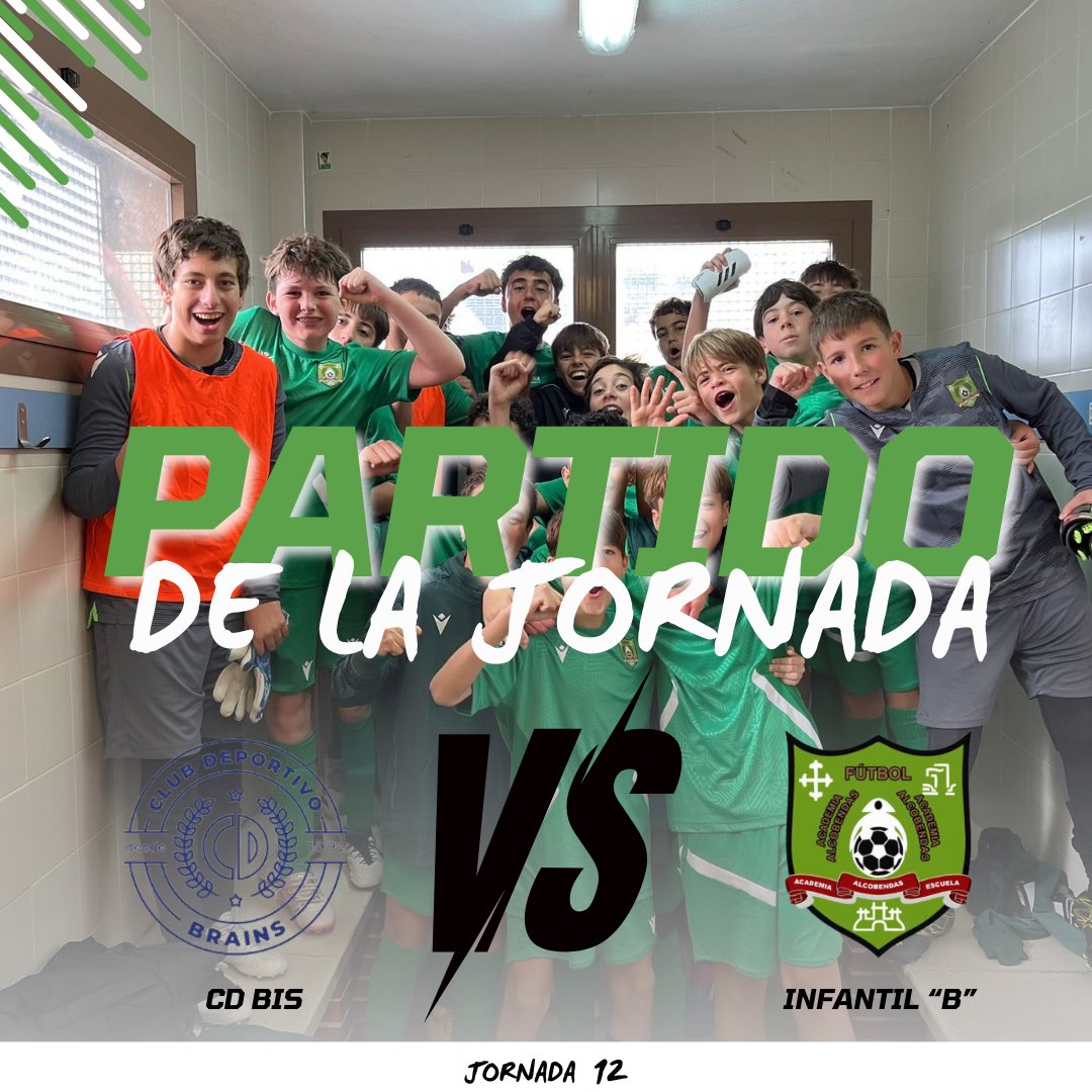 ¡Este domingo 16:00 en el Campo de Fútbol José Caballero, nuestro Infantil B se enfrenta al CD BIS en un duelo de titanes! 💥 El primer clasificado contra el segundo, un partido clave para la liga. 🔥 ¡No te lo pierdas! Ven a apoyar a nuestros chicos en este emocionante encuentro