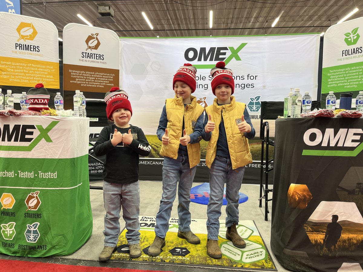 OmexCanada's tweet photo. Have you popped by the OMEX booth in the Brandon curling club at @MBAgDays and secured yourself some swag? #OMEXNation #NextGeneration #BrandonCurlingClub #MBAgDays #AgricultureEvents #SwagAlert #OMEXProducts https://t.co/WlV0O4Tk5L