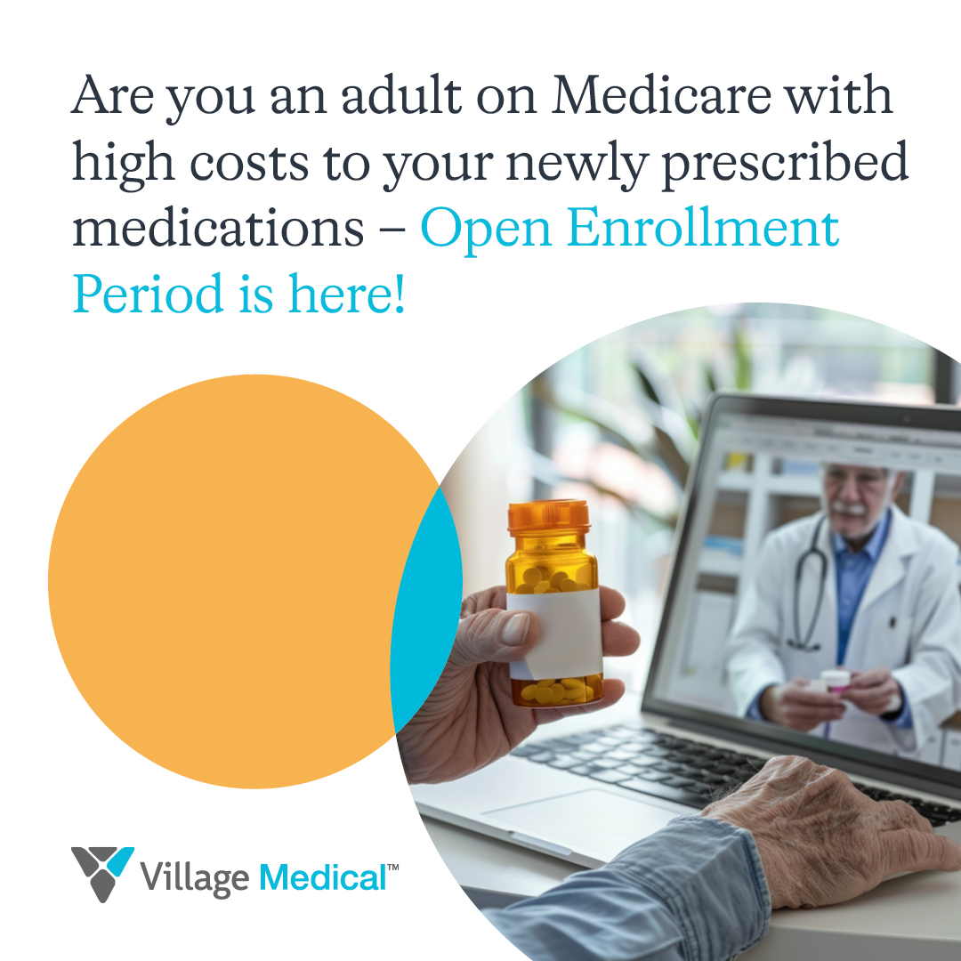 VillageMedical_'s tweet image. During Medicare Open Enrollment Period (OEP) you can review your coverage. ⏲️⏰We can connect you with an independent insurance agency, where licensed agents will help you find the right plan for you! Begin your review today - villagemedical.com/medicare-info 

 #DrugCoverage