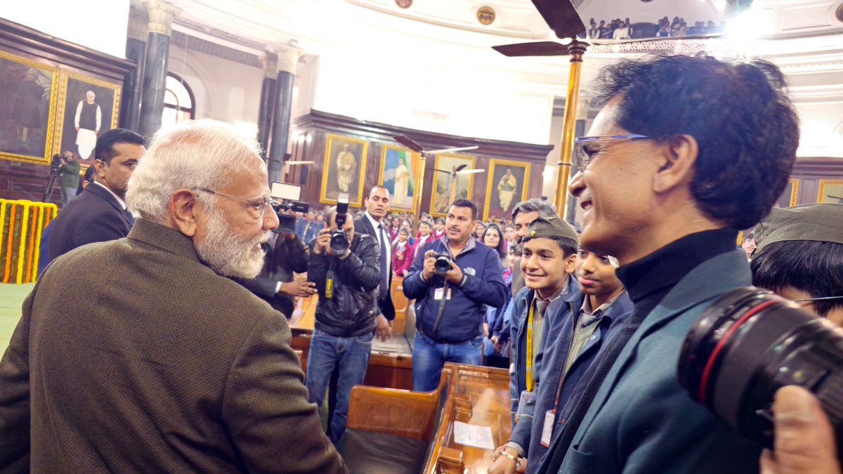 Great day with PM Modi <a href="/PMOIndia/">PMO India</a> to celebrate Netaji's birth anniversary <a href="/Sansadbhawan99/">लोक सभा ,राज्य सभा, संसद</a> 

<a href="/ACTNOWORGIN/">ACT NOW</a>