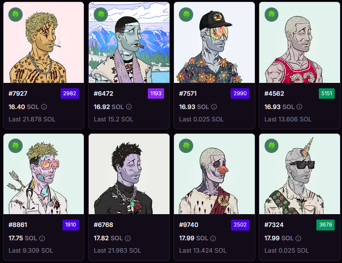 I like <a href="/DeGodsNFT/">DeGods</a>

Pick 1, drop your $SOL. Expect unexpected.