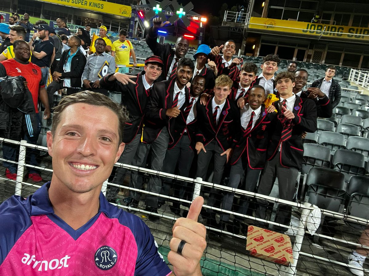 Shout out to Keith Dudgeon (2013), who is playing for Paarl Royals in the Betway SA20 Cricket this evening!

#ARISE