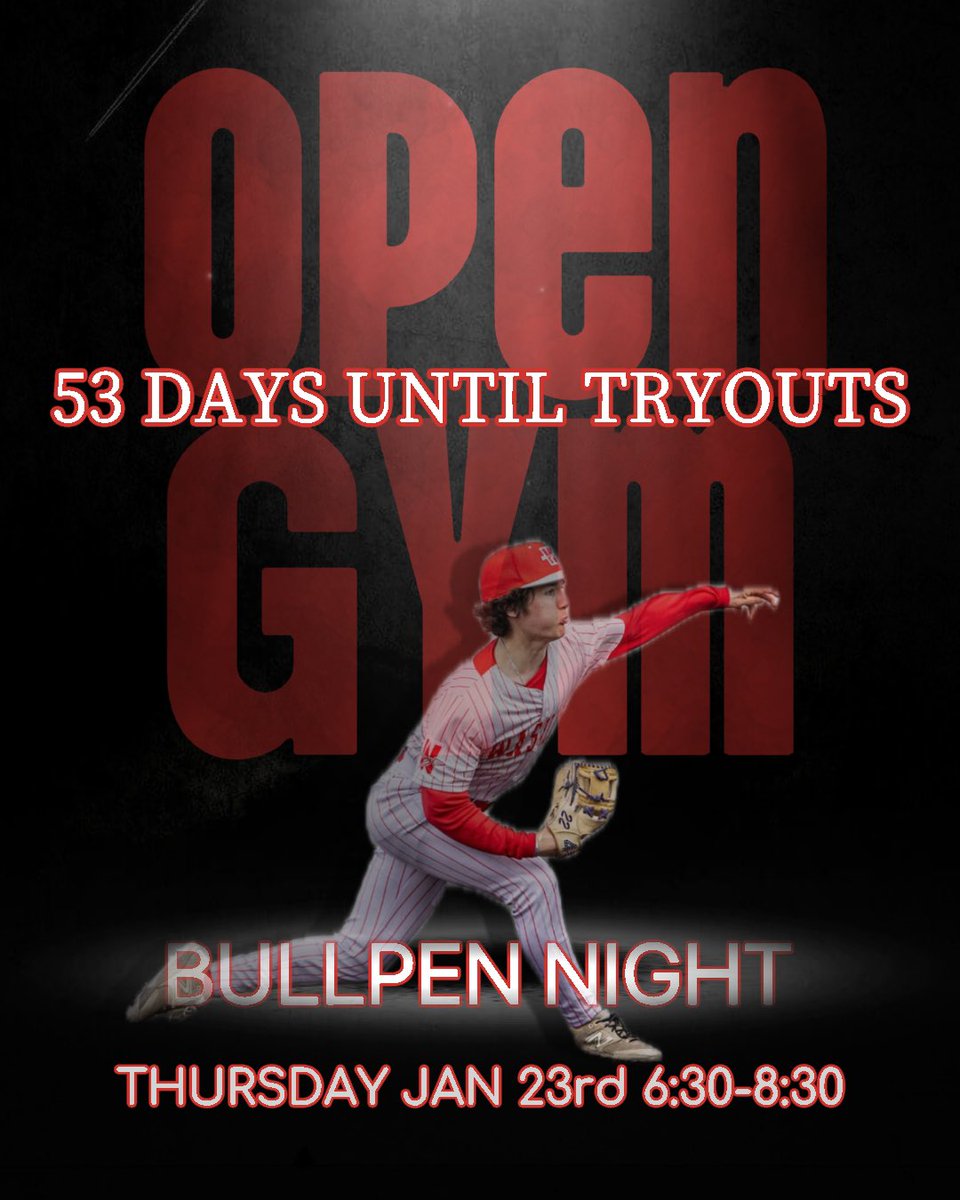 Bullpen / Flat Ground Work
Tonight Jan 23rd 6:30-8:30