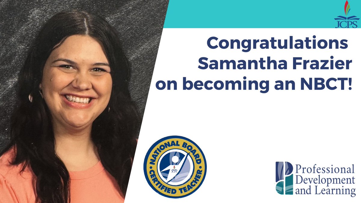jcpsPDL's tweet photo. Congratulations on obtaining your NBCT! #wearejcps #jpcspdl https://t.co/nBIaijMFKu