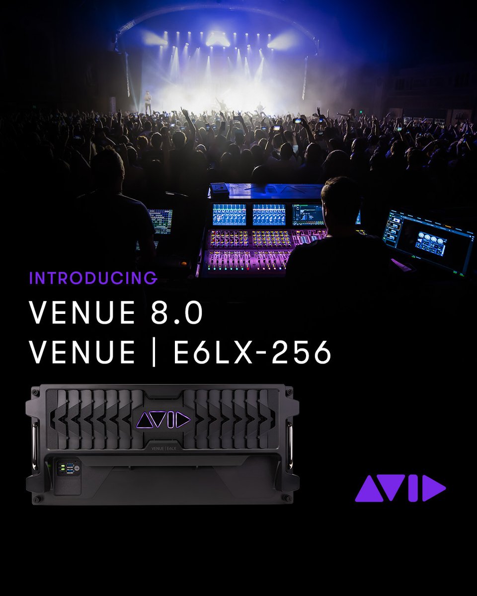 Live sound lovers! We’re excited to announce VENUE 8.0 and a new engine: VENUE | E6LX-256

▶️ avid.com/resource-cente…

#venue8 #venue #e6lx #e6lx256 #foh #monitors #engine #livesound #avids6l #avidlivesound #venues6l #avid #namm2025 #nammshow