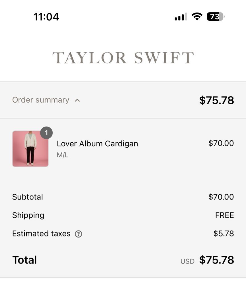 KileyQueen's tweet photo. @taylornation13 BAG SECURED ✔️ perfect for celebrating my 5 year wedding anniversary because we danced to Lover at our wedding #LoverCardigan https://t.co/yKrYTqO0JF
