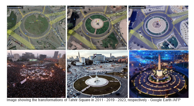 salhadidy's tweet photo. The piece is a condensed version of a comprehensive research paper I worked on, exploring the urban transformations in the square from 2011 to the present, which aligned with shifts in political discourse and the state's approach to everything related to the uprising. https://t.co/gppI9c2Gfp
