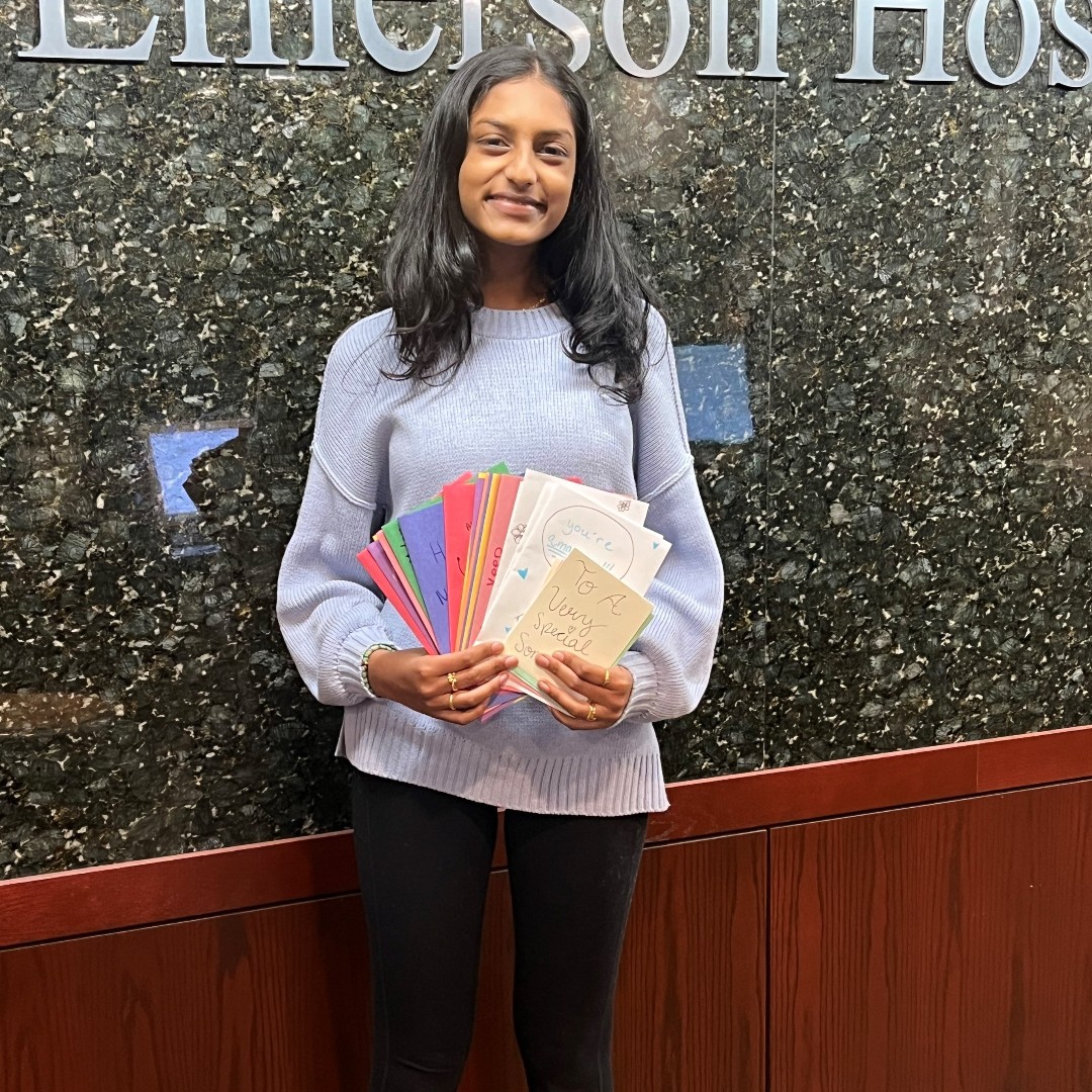 Meet Aadya, a sophomore at Acton-Boxborough Regional High School, who supports pediatric patients at Emerson Hospital with homemade through her nonprofit, Cheers for Kids. 💙 #PediatricCare #CheersForKids #EmersonHealth